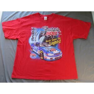 Vtg NASCAR Bristol Motor Speedway Sharpie 500 August 25, 2001 Red Men's Tee XXL
